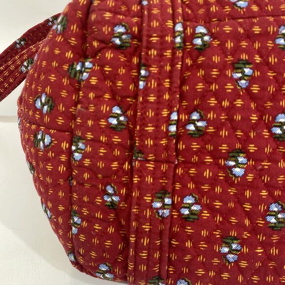 Vera Bradley Large Tote Shoulder Zip Travel Bag Red Provincial 22” X 12” - Picture 11 of 12